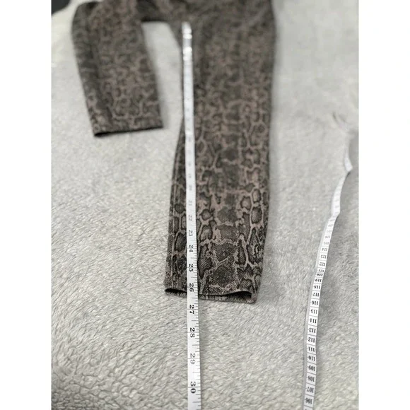 SPANX Animal Print Jean-ish Ankle Leggings Taupe Snakeskin Women Medium 20018R - Picture 3 of 9